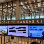 Airport sign in Kansas City