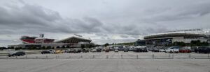 Chiefs and Royals stadiums next to each other