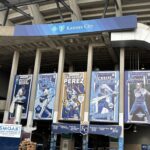 Royals banners outside the stadium