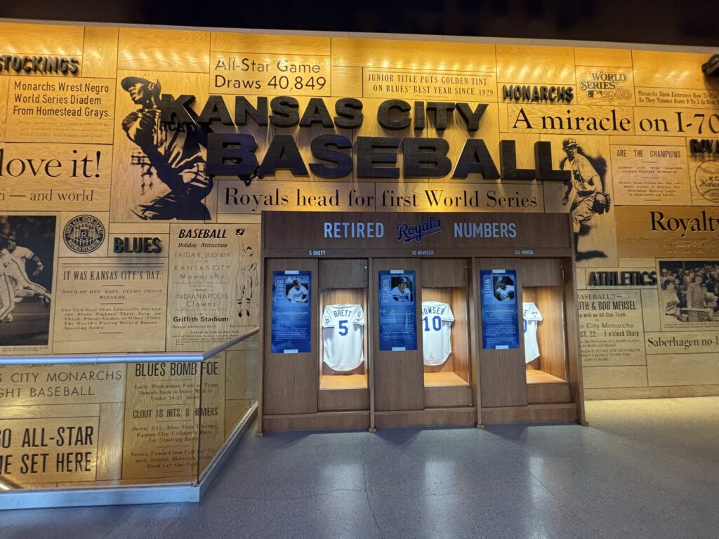 Kansas City baseball museum at Kauffman Stadium