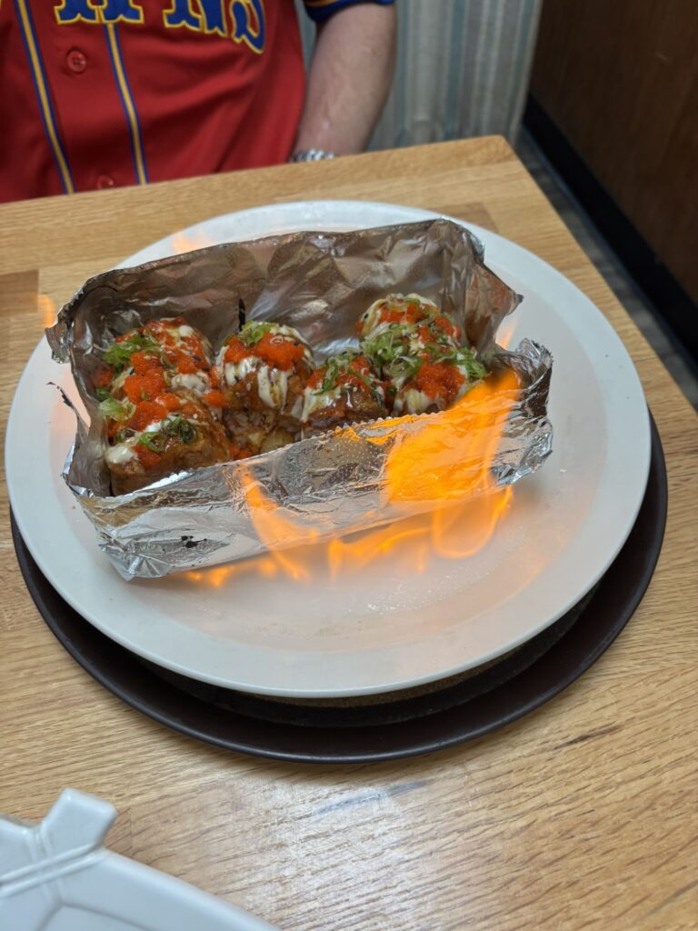 Daniel's fiery sushi dish